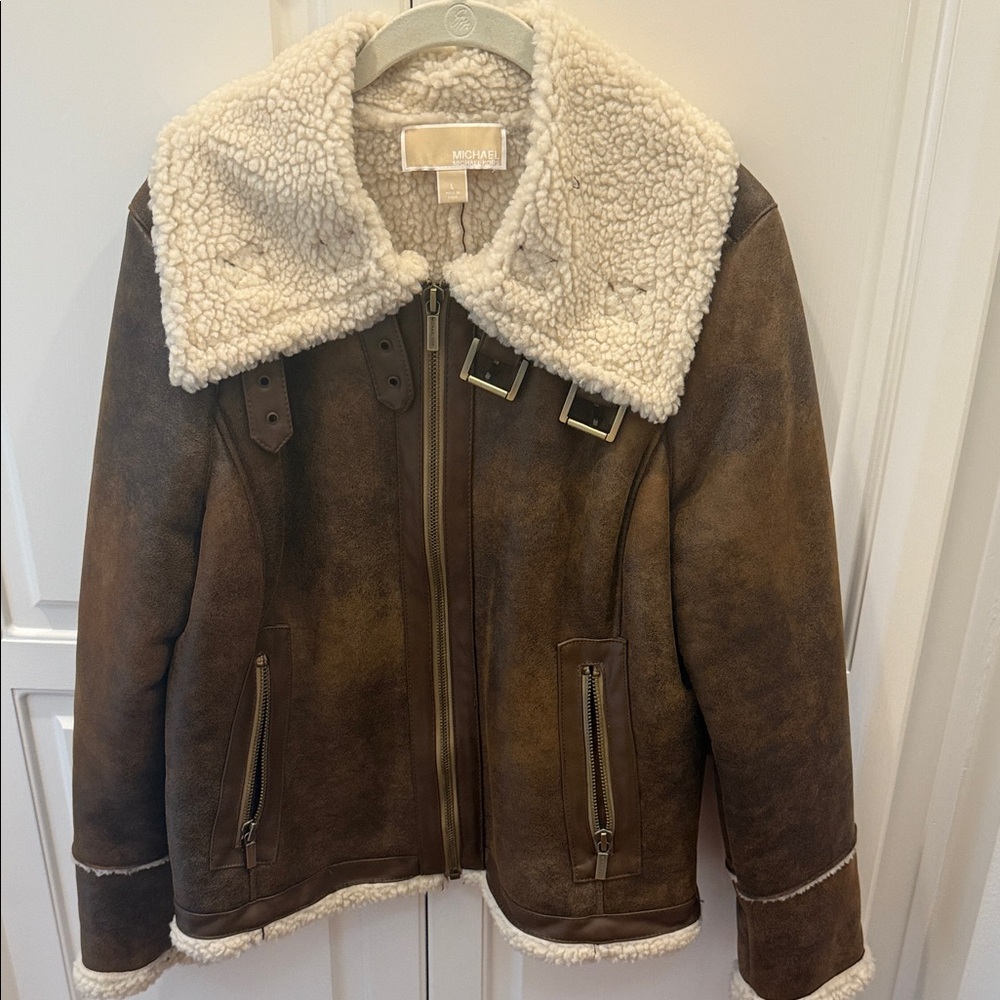 Never worn Michael Kors shearling jacket